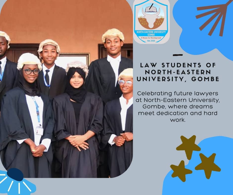 Meet the future of justice!
These aspiring lawyers at North-Eastern University, Gombe are not just wearing the wig, they’re wearing confidence, ambition, and the drive to shape a better society.
Every case starts with a classroom, and every dream starts with dedication.
#NEULaw