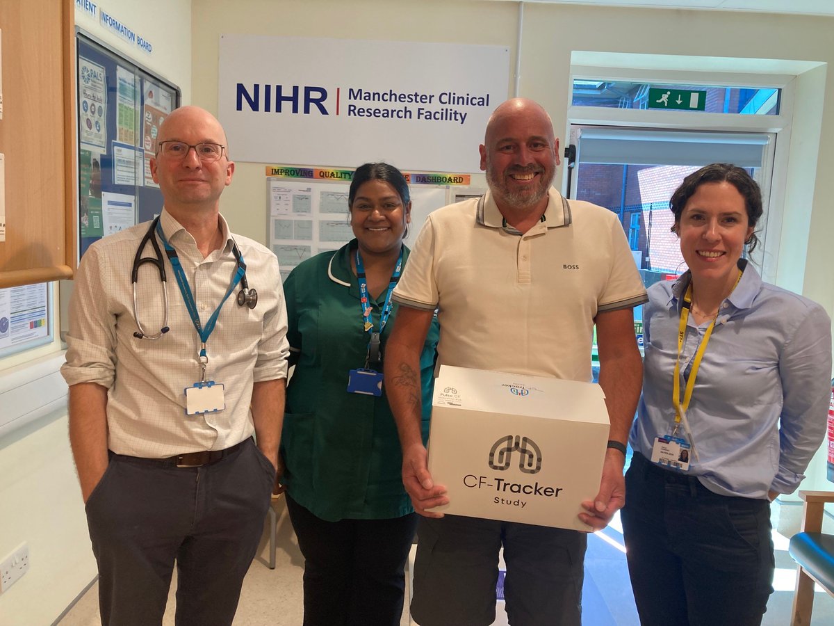 Manchester_cf's tweet image. The CF-Tracker study opened today at @ManchesterCRF ! 
Huge thanks to the team and to Tom, our first participant (of many!)