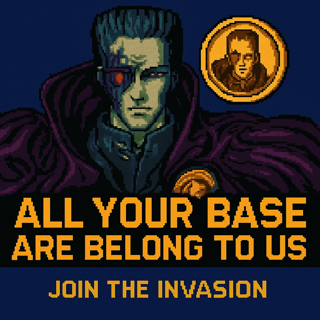 AYBCoin's tweet photo. 🧵 1/ THE INVASION HAS BEGUN
They said memes are dead.
They were wrong.
We’re bringing back the chaos.
⚡ $AYB is not just a token.
It’s a rebellion.
It’s a statement.
It’s BASE.
#Solana #AYB #memecoin #AllYourBase #SolanaMeme #crypto #shitcoin #JoinTheInvasion https://t.co/tgdFxZrSTG