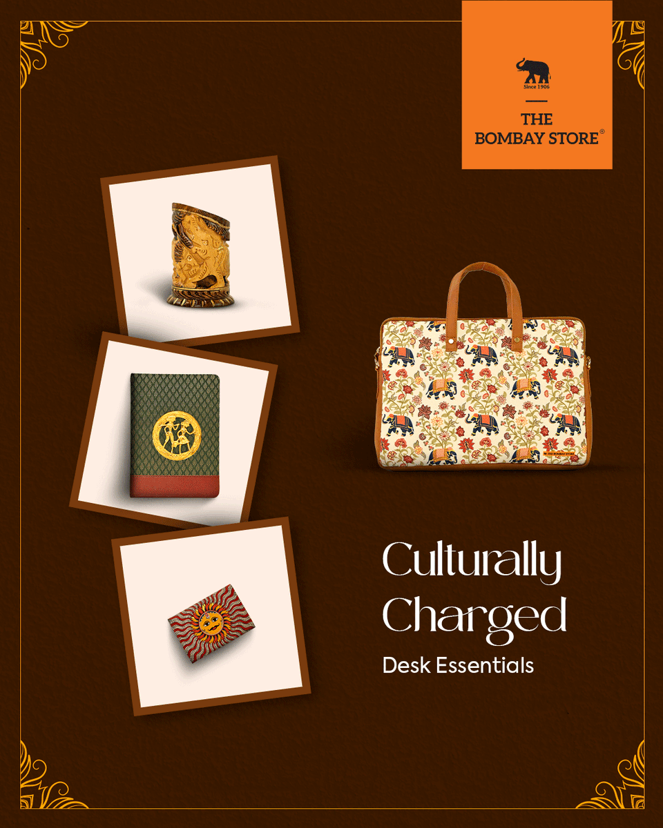 thebombaystore's tweet image. Add a touch of India to your workspace with our handcrafted desk essentials. From boardrooms to WFH setups, turn mundane tasks into moments of pride. ​

P.S. Which one would YOU pick? Tell us below!

#OfficeGoals #DeskEssentials #MadeInIndia #TheBombayStore