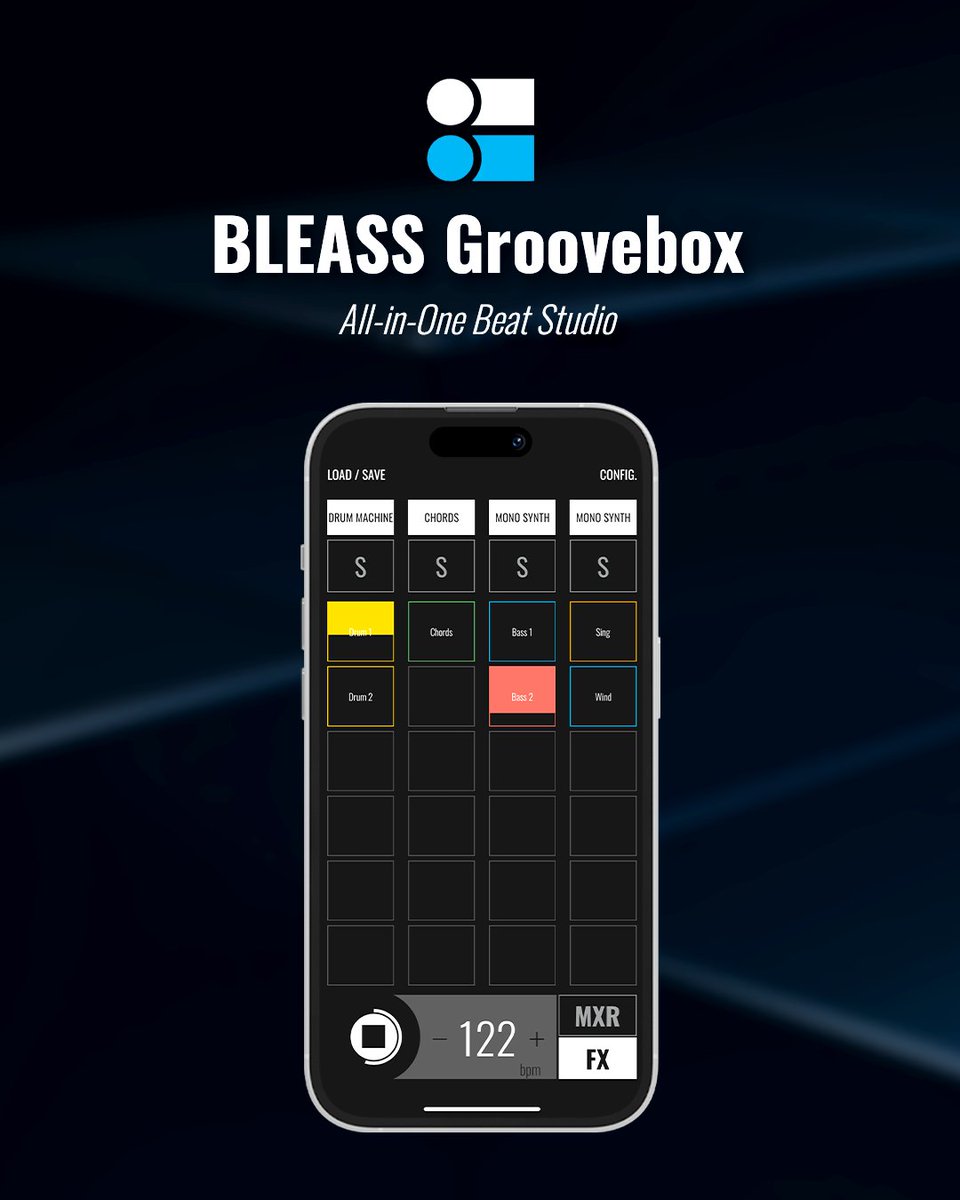 🎛️BLEASS Groovebox - The All-in-One Beat Studio just got a new update with improved performance on the newer devices!

Still free to use — Premium version is currently 50% OFF!
Download Now (iOS only): bleass.com/bleass-grooveb…