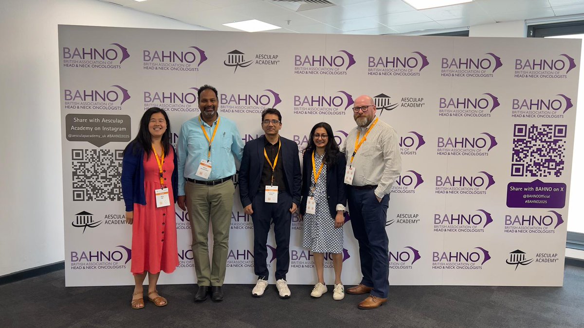 Great day at <a href="/BAHNOOfficial/">BAHNO Head & Neck</a> with the Leicester Head and Neck Oncology #BAHNO2025