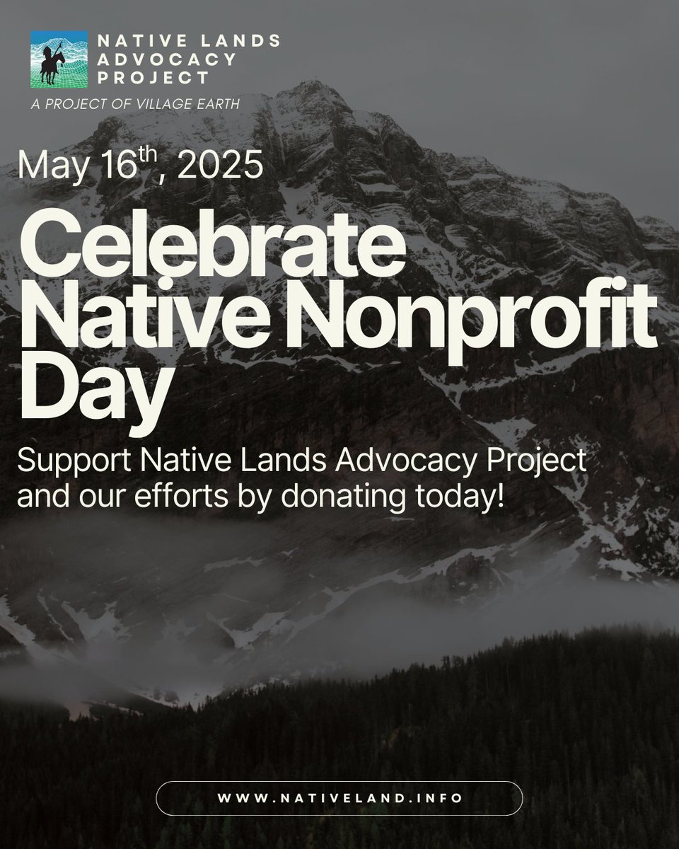NativeLandsAdv's tweet image. Native nonprofits receive only 0.4% of philanthropic dollars, despite being closest to the issues and solutions. 🌱 Donate today. Invest in data justice. Empower Native communities.
🔗 loom.ly/Yt-FEl4

#NativeNonprofitDay #GiveNative #SupportNativeLed #DataIsPower