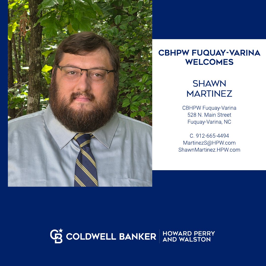 CBHPW's tweet photo. Our #CBHPWFuquayVarina Office is happy to welcome Shawn Martinez into their community of excellence. Thank you for partnering with #CBHPW, Shawn. We look forward to working with you! #HelpingPeopleWin #ComeWorkWithUs #TopFuquayVarinaAgents https://t.co/vEYpFc1Tzg