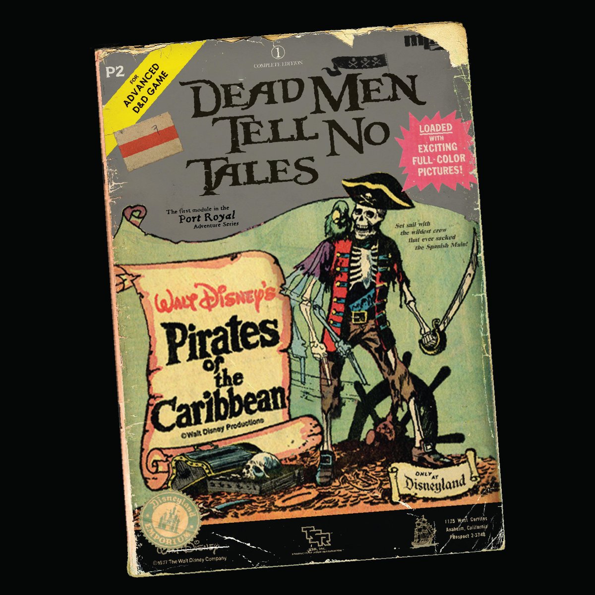 tony_simonetta's tweet image. Felt like chopping together a few random old pieces of Disney ephemera into a never-made Pirates of the Caribbean D&amp;amp;D module book as a fun exercise today. (Partly as a way of keeping me from finding those old zap/action! figures on eBay and buying them)