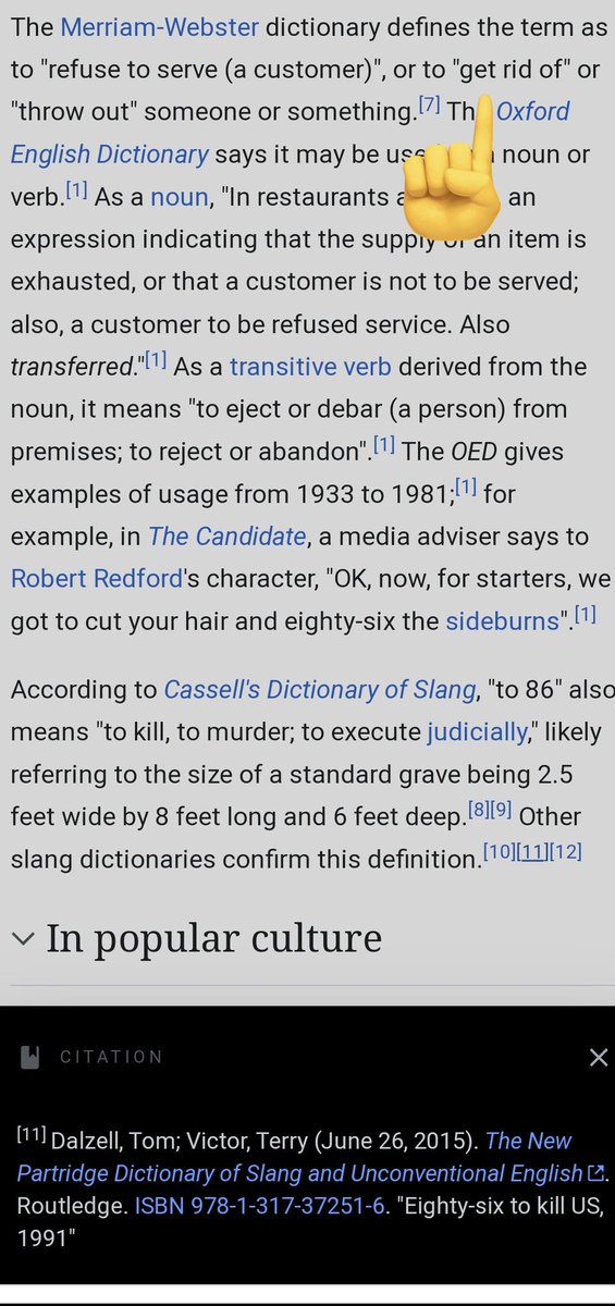 DerekAtteberry's tweet photo. @jcmaggi @grok @Chrisxy24 @FBIDirectorKash 86 = 'to get rid of".  Sure, that could mean impeach.  Or given the widespread use of "Urban Dictionary" language vs "Restaurant Worker" language, its at the very least "to take out; eliminate" https://t.co/zzLeox95AV