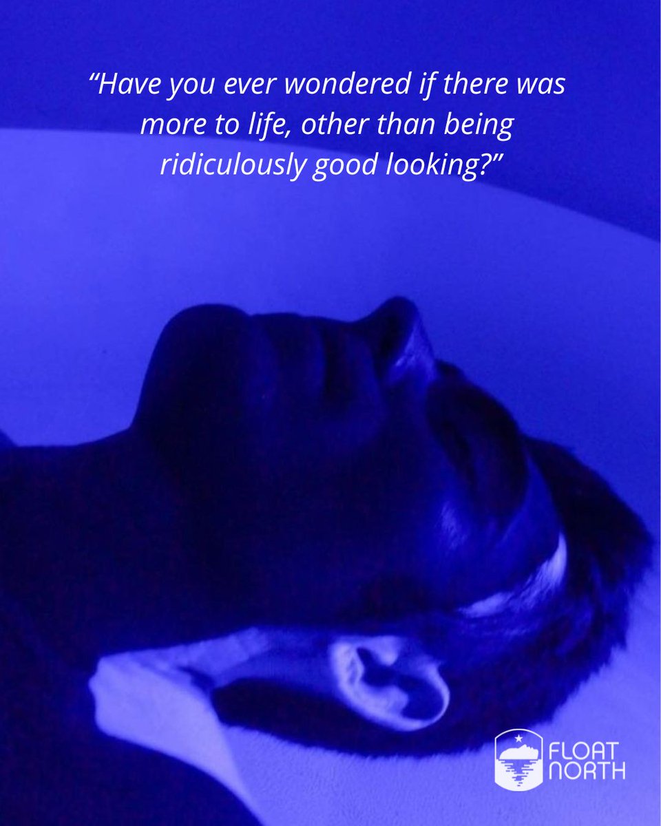 FloatNorth's tweet image. “Have you ever wondered if there was more to life, other than being really, really ridiculously good looking?”
 
Same. That’s why we float.

Book your float at FloatNorth.com and give your overworked nervous system its own Blue Steel moment.

#whywefloat