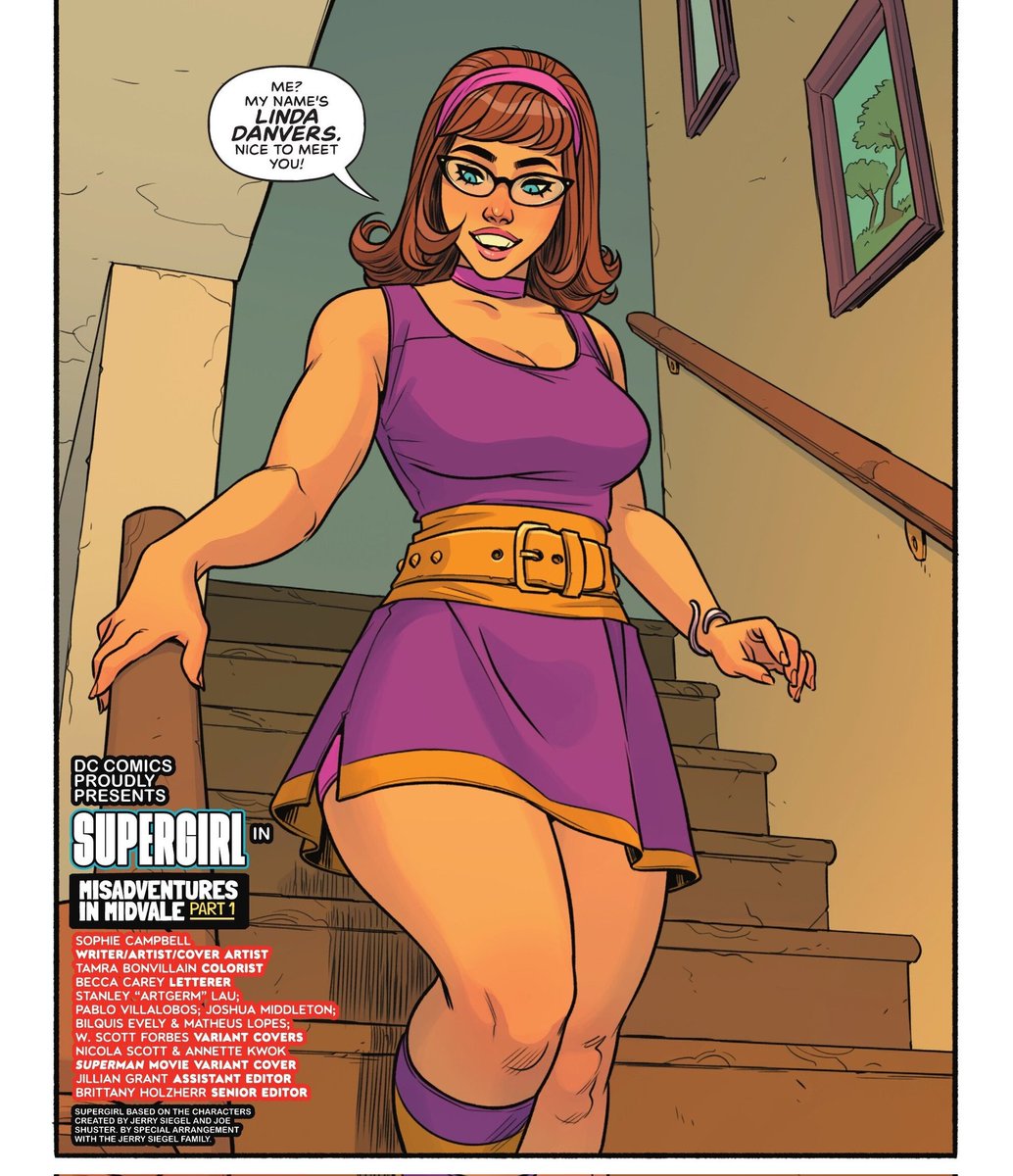Is it just me or does this woman like look an fusion of Velma and Daphne from Scooby Doo