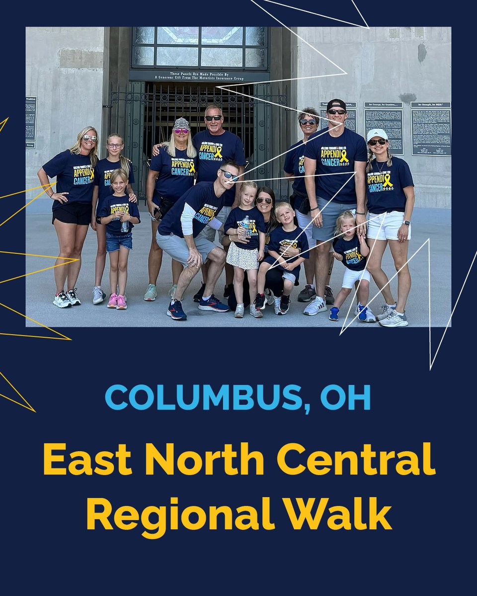 📍 Spotlight on: East North Central Regional Walk – Columbus, OH 

👉 Sign up here: secure.acpmp.org/columbuswalk 

No matter where you are, you can make a difference: secure.acpmp.org/appendixcancer… 

#AppendixCancerWalk #StompOutAppendixCancer