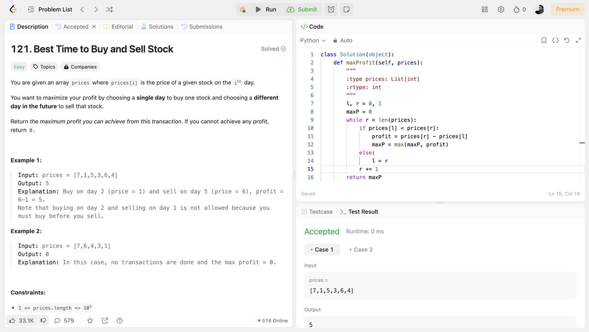 KhanKamranAlwi's tweet photo. 🧵 DAY 5/40 – #DSA40
📈 Topic: Stock Market Strategy
 Solved today:
🔹 Leetcode #121 – Best Time to Buy and Sell Stock
🔹 Leetcode #122 – Best Time to Buy and Sell Stock II

Let’s break down the core approaches 👇
 #Python #Leetcode #Greedy #Kadane https://t.co/0zh3ZRLaJO