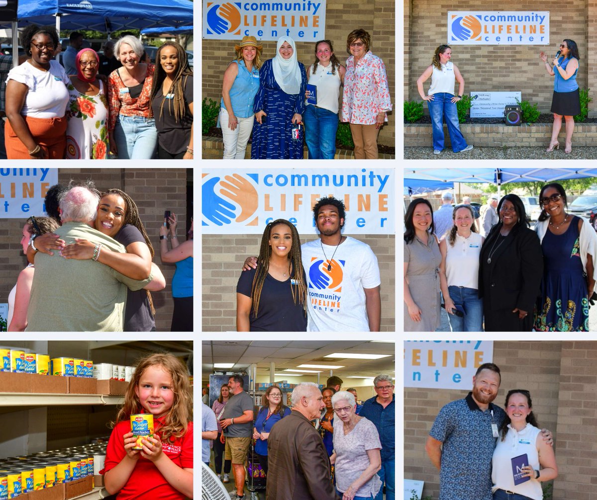 Comm_Lflne_Cntr's tweet photo. 🎉 THANK YOU to the 150+ who joined us (in 92° heat!) for our BIGGEST ribbon cutting ever! 💪☀️

We unveiled exciting updates to our Client Choice Food Pantry—thanks to a $30K investment from @Albertsons/@TomThumbStores! 🙌 https://t.co/gnr5M0aTIc