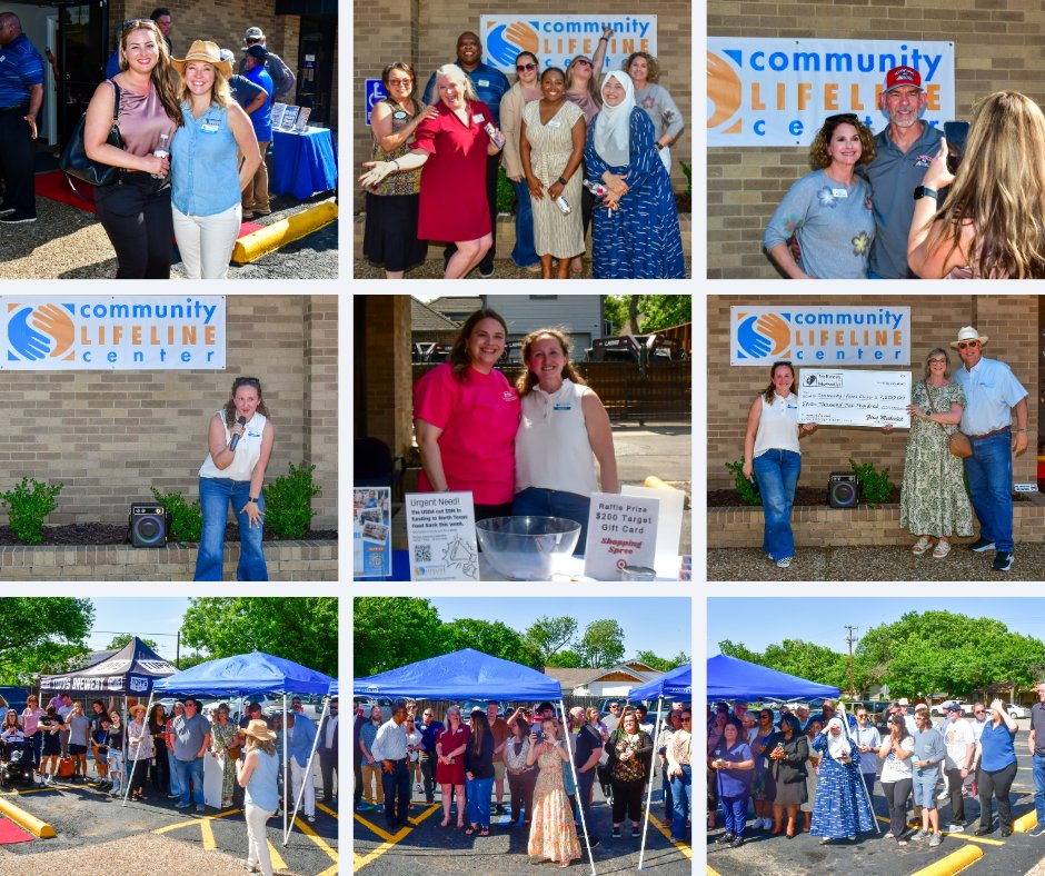 Comm_Lflne_Cntr's tweet photo. 🎉 THANK YOU to the 150+ who joined us (in 92° heat!) for our BIGGEST ribbon cutting ever! 💪☀️

We unveiled exciting updates to our Client Choice Food Pantry—thanks to a $30K investment from @Albertsons/@TomThumbStores! 🙌 https://t.co/gnr5M0aTIc