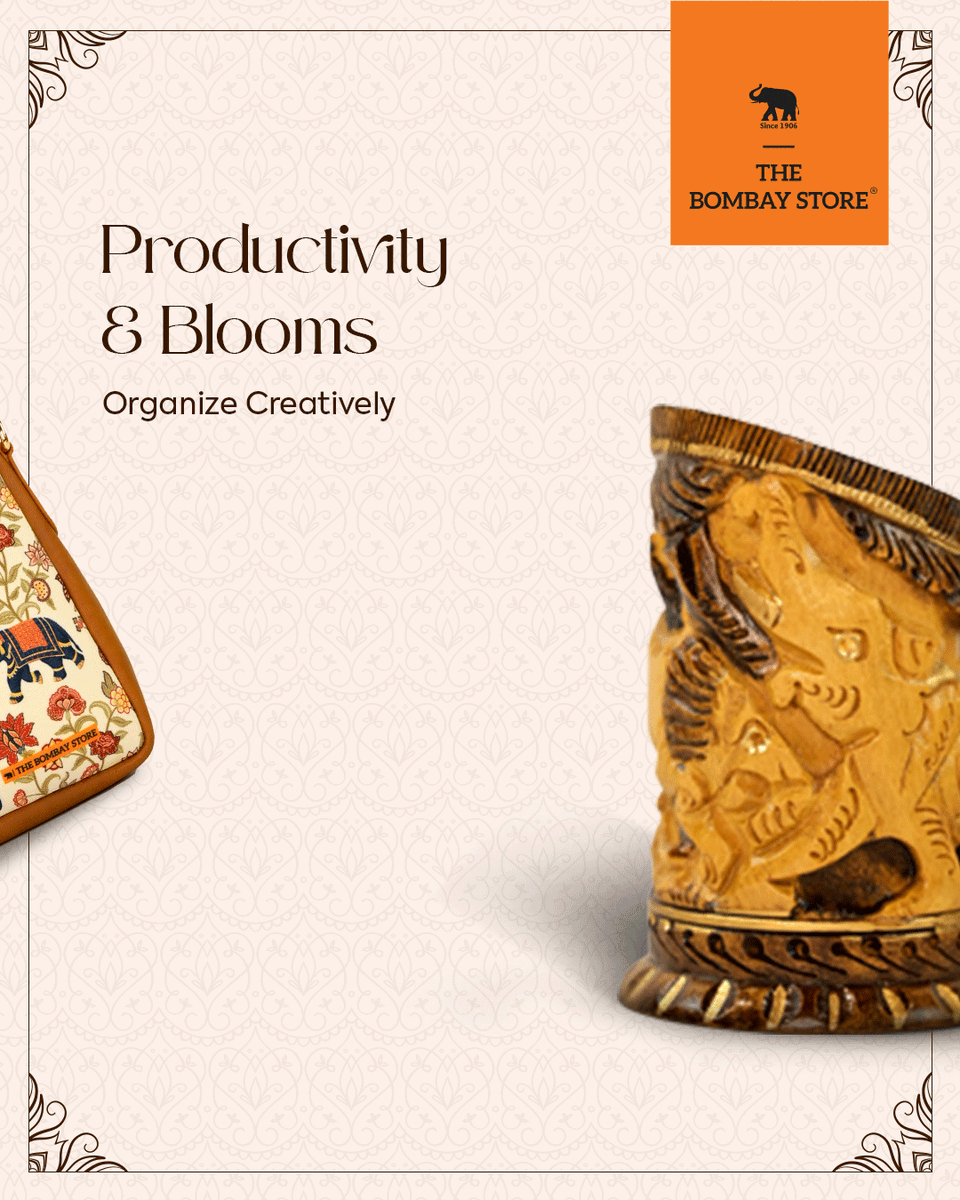 thebombaystore's tweet image. Add a touch of India to your workspace with our handcrafted desk essentials. From boardrooms to WFH setups, turn mundane tasks into moments of pride. ​

P.S. Which one would YOU pick? Tell us below!

#OfficeGoals #DeskEssentials #MadeInIndia #TheBombayStore