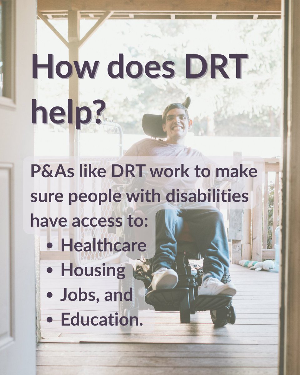 DRT provides legal advocacy services to Tennesseans living with disabilities and/or mental illness in environments such as supported residential settings, prisons, detention centers, the workplace, and more.

Learn more about our services here: DisabilityRightsTN.org