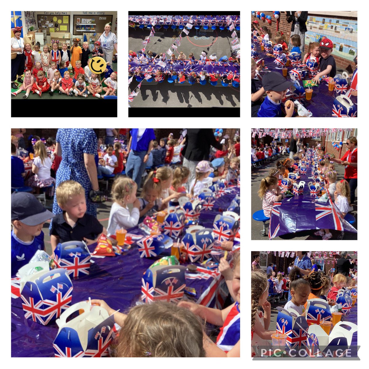 VE Day. What a fantastic day EYFS had today. We had a lovely street party. After our party food, we danced to the Boogie Woogie. You all looked fantastic in your red, white and blue outfits children! ❤️