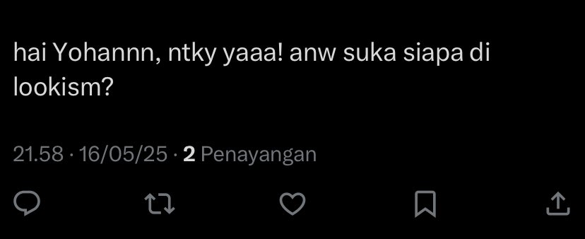 maaf kak tapi lucu haha, tebak gua suka siapa di lookism?