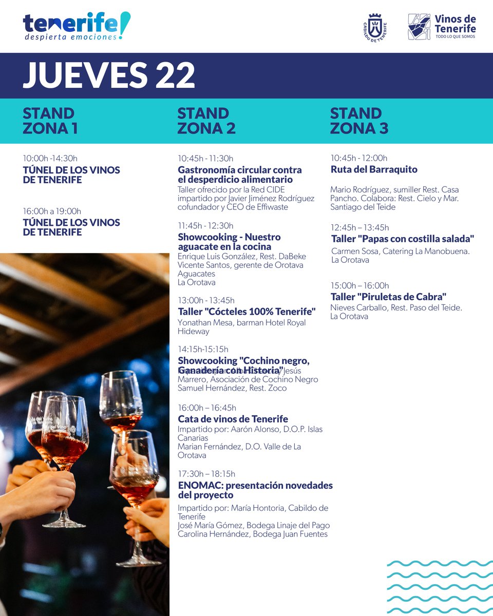 Turismo De Tenerife (@webtenerife) on Twitter photo 🔊 ¡El <a href="/recintoferialtf/">RecintoFerialTf</a> se prepara para recibir la décima edición de <a href="/GastroCanarias/">GastroCanarias</a>! 🍽️ Del 21 al 23 de mayo, Santa Cruz se convertirá una vez más en la capital #gastronómica de la isla, acogiendo el evento más importante del sector en el archipiélago.
Turismo de Tenerife, 🔊 ¡El <a href="/recintoferialtf/">RecintoFerialTf</a> se prepara para recibir la décima edición de <a href="/GastroCanarias/">GastroCanarias</a>! 🍽️ Del 21 al 23 de mayo, Santa Cruz se convertirá una vez más en la capital #gastronómica de la isla, acogiendo el evento más importante del sector en el archipiélago.
Turismo de Tenerife,