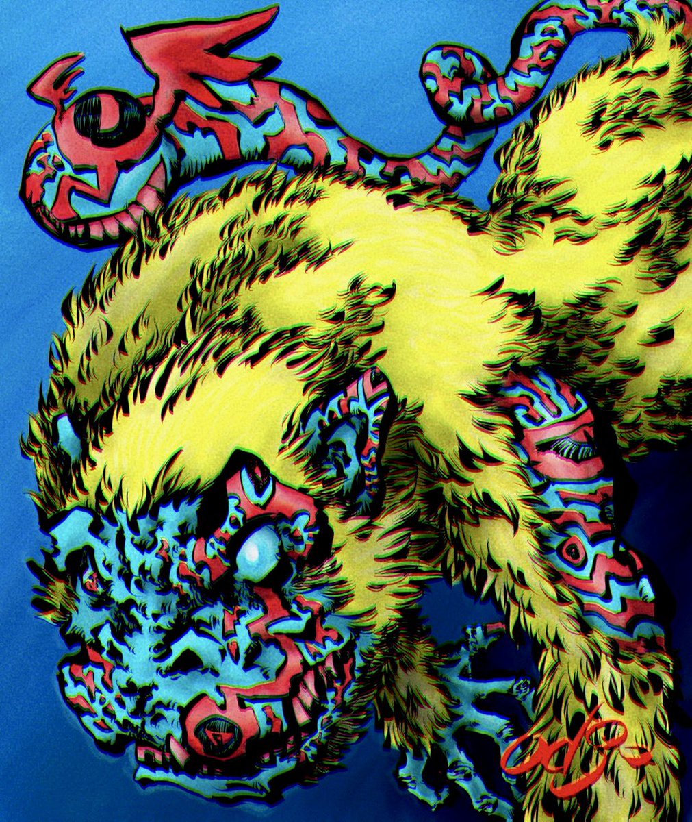 odj80e's tweet photo. #art #artwork #drawing #draw #illustration #イラスト #Monster #Monsterart https://t.co/YnN8kiTNLb