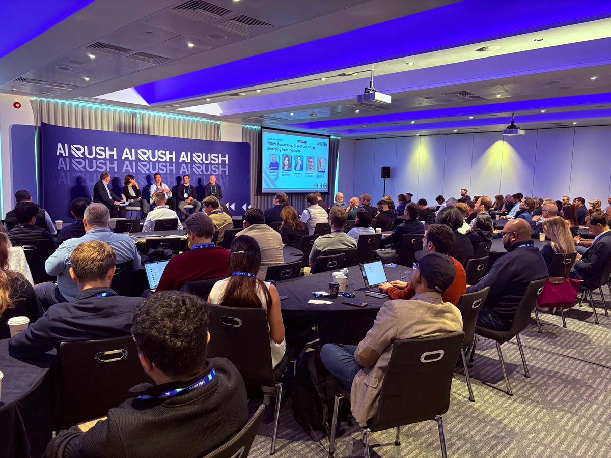 The energy at AI Rush is electric! Here's a small snapshot of the attendees tuning into the hottest AI topics! Soaking in the insights from our expert panel, proving that the future of AI is a conversation you don't want to miss! 

Stay tuned for more highlights! 

#AIRush