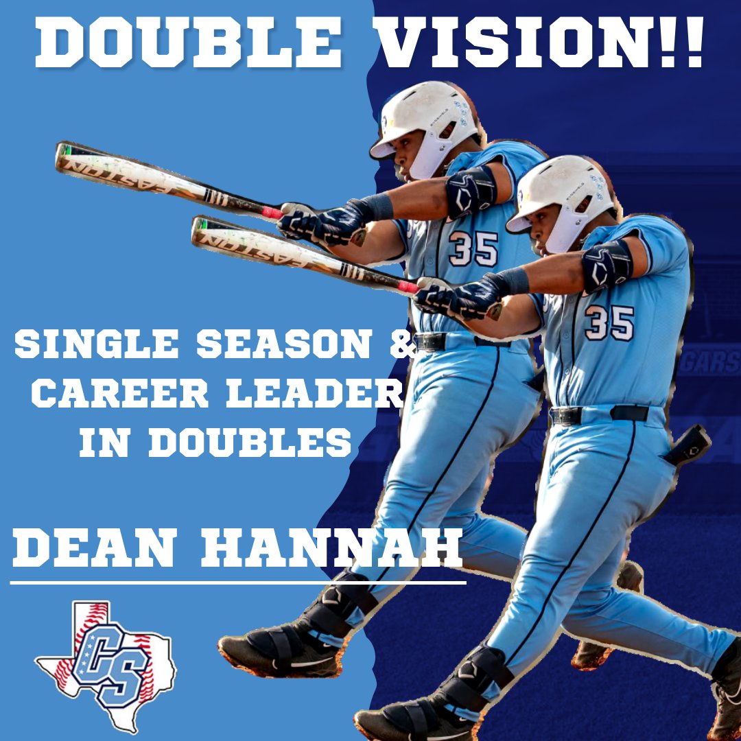China Spring High School Baseball (@cscougbaseball) on Twitter photo With the Double in Game 1 vs Bullard, Dean Hannah is now in sole possession of the Career and Single Season Doubles Records!! <a href="/DeanHannah35/">Dean Hannah</a>
Congrats DeanO!!!
<a href="/CoryBeckham5/">Cory Beckham</a> <a href="/Mikeyv323/">Michael Villarreal 🏈🏀⚾</a> <a href="/CoachLessman44/">Josh Lessman</a> <a href="/KWKTFOX44/">KWKT FOX 44</a> <a href="/kwtxsports/">KWTX Sports</a> <a href="/25SportsKXXV/">25 Sports</a> <a href="/WacoTribSports/">WacoTrib Sports Dept</a> <a href="/6NewsCTX/">KCENNews</a> <a href="/cscougarsports/">China Spring Athletic Booster Club</a> With the Double in Game 1 vs Bullard, Dean Hannah is now in sole possession of the Career and Single Season Doubles Records!! <a href="/DeanHannah35/">Dean Hannah</a>
Congrats DeanO!!!
<a href="/CoryBeckham5/">Cory Beckham</a> <a href="/Mikeyv323/">Michael Villarreal 🏈🏀⚾</a> <a href="/CoachLessman44/">Josh Lessman</a> <a href="/KWKTFOX44/">KWKT FOX 44</a> <a href="/kwtxsports/">KWTX Sports</a> <a href="/25SportsKXXV/">25 Sports</a> <a href="/WacoTribSports/">WacoTrib Sports Dept</a> <a href="/6NewsCTX/">KCENNews</a> <a href="/cscougarsports/">China Spring Athletic Booster Club</a>