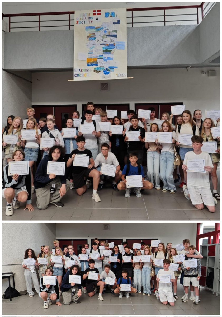 Le collège du Fiumorbo <a href="/accorse/">Académie de Corse</a> à accueilli une mobilité de groupe élèves entrante <a href="/EUErasmusPlus/">Erasmus+</a> de 7 jours venant du Danemark. 22 élèves hébergés en famille et deux enseignants pour suivre un programme scolaire et social de qualité varié. Merci à tous. view.genially.com/67d9db3ae0fe9c…