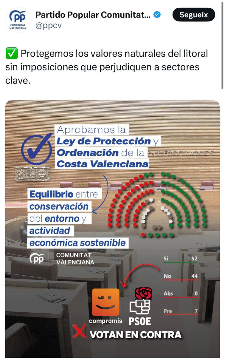 Paula_Espinosa_'s tweet photo. El PP està "venent" que han aprovat l'anomenada llei de protecció i ordenació de la costa.
🧵En este fil t'explique perquè esta llei ni protegeix i ni ordena el litoral i per què suposa una cortina de fum per amagar la nefasta gestió de Mazón.
#LleiDeLaCosta #Pelotazo #PATIVEL https://t.co/hw96WGswin