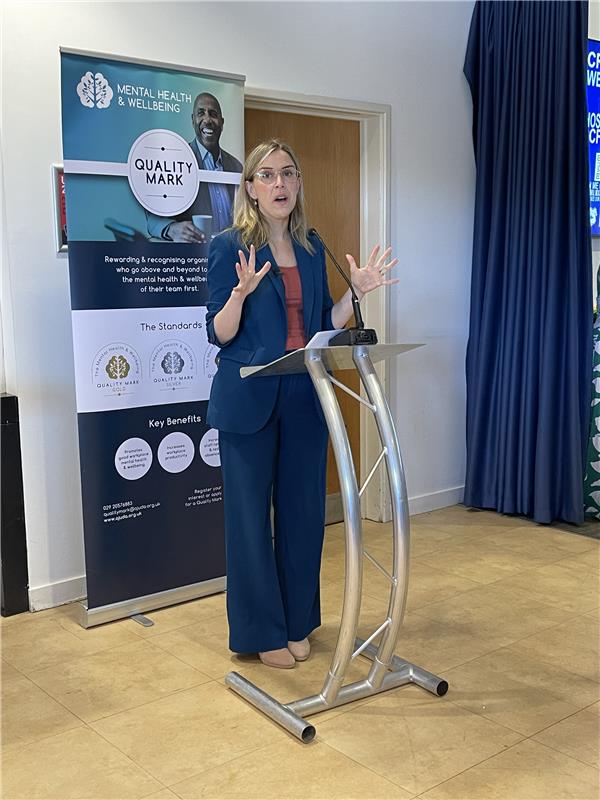 Welsh Government Health and Social Care (@wghealthandcare) on Twitter photo Today Sarah Murphy opened the <a href="/mhwshow/">Mental Health & Wellbeing Show</a> highlighting the importance of mental health professionals, organisations and volunteers across Wales.
Marking #MentalHealthAwarenessWeek the Minister thanked all those who helped shape our new 10-year Mental Health and Wellbeing Strategy. Today Sarah Murphy opened the <a href="/mhwshow/">Mental Health & Wellbeing Show</a> highlighting the importance of mental health professionals, organisations and volunteers across Wales.
Marking #MentalHealthAwarenessWeek the Minister thanked all those who helped shape our new 10-year Mental Health and Wellbeing Strategy.