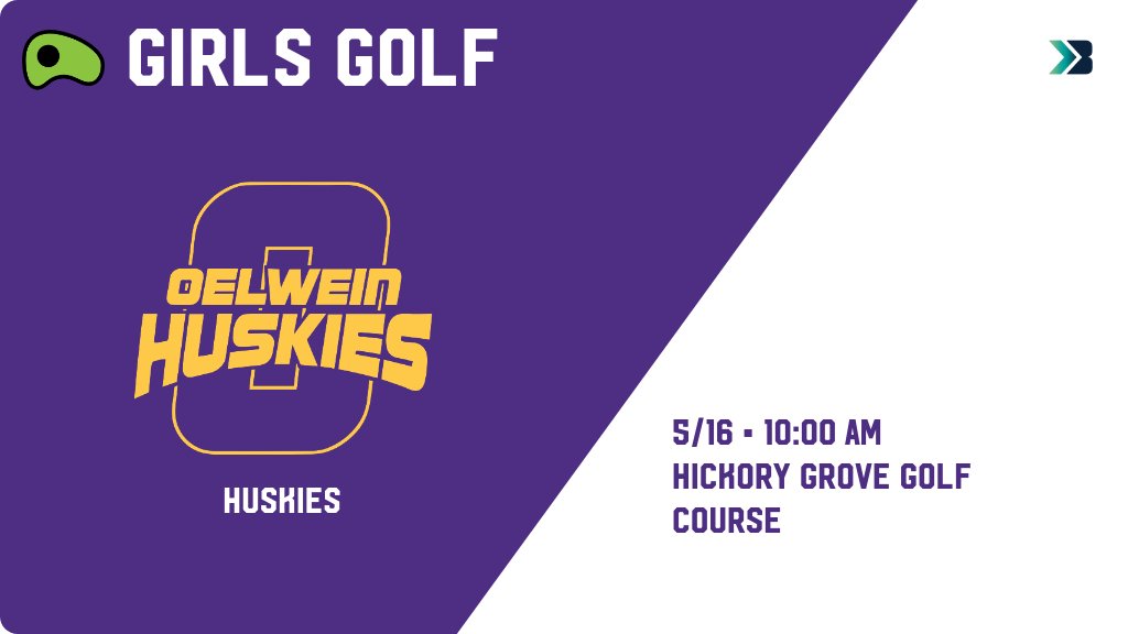 Girls Golf (Varsity) Meet Day! - Check out the event preview for the Oelwein Huskies. It starts at 10:00 AM and is at Hickory Grove Golf Course. gobound.com/ia/ighsau/ggf/…