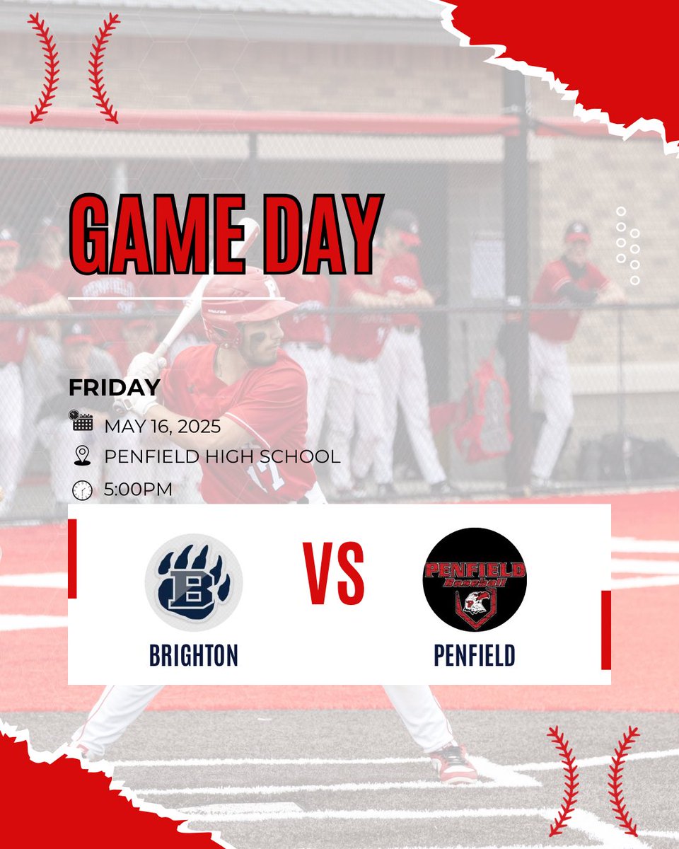 Penfield HS Baseball (@phspatriotsbb) on Twitter photo Penfield hosts <a href="/BruinsBallClub/">Bruins Baseball</a> this evening ⚫️🔴 <a href="/baseballsectv/">Section V Baseball</a> <a href="/PrimetimeBall_/">Primetime585⭕️</a> <a href="/PickinSplinters/">Paul Gotham</a> Penfield hosts <a href="/BruinsBallClub/">Bruins Baseball</a> this evening ⚫️🔴 <a href="/baseballsectv/">Section V Baseball</a> <a href="/PrimetimeBall_/">Primetime585⭕️</a> <a href="/PickinSplinters/">Paul Gotham</a>