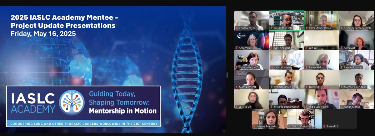 Dr. Luis E. Raez (@luisraezmd) on Twitter photo Our <a href="/IASLC/">IASLC</a> Academy is meeting today training the future leaders of #lungcancer with
<a href="/RManochakian/">Rami Manochakian MD, FASCO Cancer Education</a> <a href="/ChristianRolfo/">Christian Rolfo</a> <a href="/marinagarassino/">Marina Garassino</a>
<a href="/triparnasen/">Triparna Sen (Sen-Lab)</a> <a href="/PranshuMohindra/">Pranshu Mohindra</a> <a href="/acmoorephd/">Dr. Amy C. Moore</a> <a href="/BalazsHalmosMD/">Balazs Halmos</a> <a href="/acmoorephd/">Dr. Amy C. Moore</a> <a href="/LauraAlderMD/">Laura Alder, MD</a> <a href="/Piuchagarrido/">Pilar Garrido</a> <a href="/ZPiotrowskaMD/">Zosia Piotrowska</a> <a href="/IvyLorena_Md/">Ivy Riano, M.D.</a> Alona Zer Tony Our <a href="/IASLC/">IASLC</a> Academy is meeting today training the future leaders of #lungcancer with
<a href="/RManochakian/">Rami Manochakian MD, FASCO Cancer Education</a> <a href="/ChristianRolfo/">Christian Rolfo</a> <a href="/marinagarassino/">Marina Garassino</a>
<a href="/triparnasen/">Triparna Sen (Sen-Lab)</a> <a href="/PranshuMohindra/">Pranshu Mohindra</a> <a href="/acmoorephd/">Dr. Amy C. Moore</a> <a href="/BalazsHalmosMD/">Balazs Halmos</a> <a href="/acmoorephd/">Dr. Amy C. Moore</a> <a href="/LauraAlderMD/">Laura Alder, MD</a> <a href="/Piuchagarrido/">Pilar Garrido</a> <a href="/ZPiotrowskaMD/">Zosia Piotrowska</a> <a href="/IvyLorena_Md/">Ivy Riano, M.D.</a> Alona Zer Tony