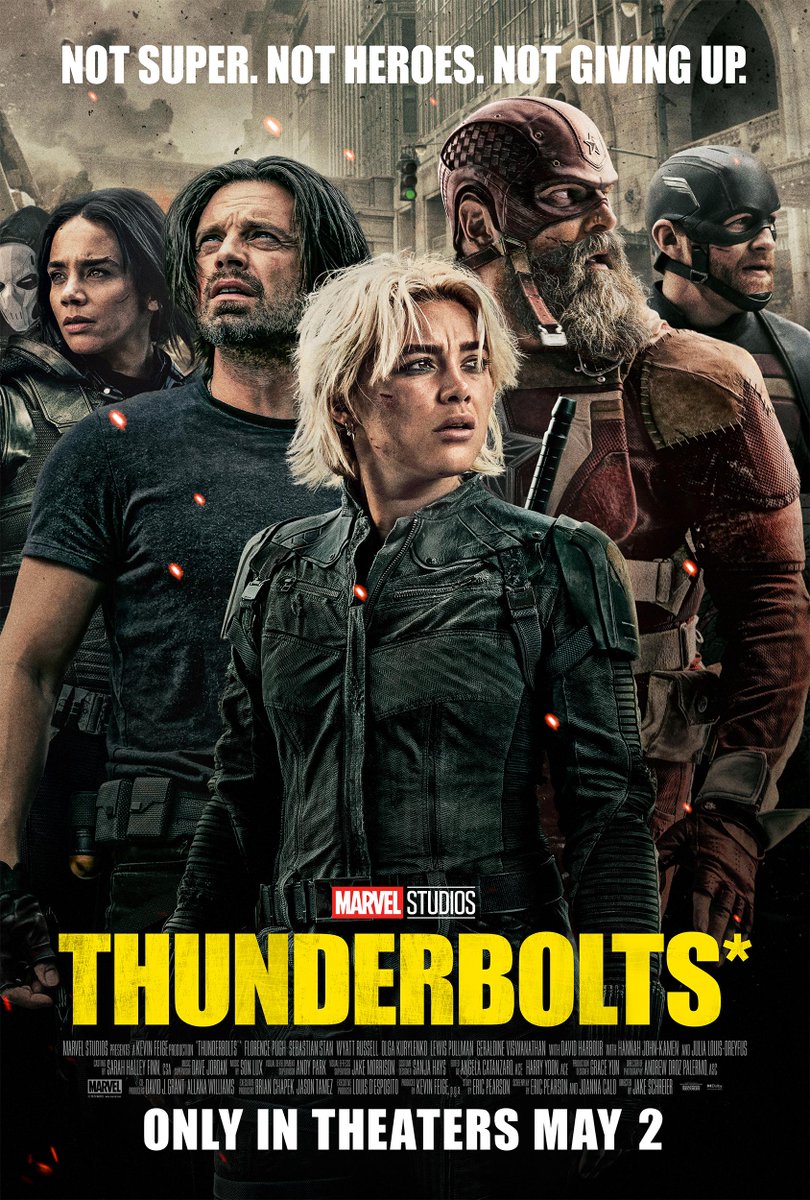 LabPow's tweet photo. Synopsis
Thunderbolts* (2025) Setelah mendapati diri mereka terjerat dalam jebakan maut, sebuah tim anti-pahlawan yang tidak biasa harus menjalani misi berbahaya yang akan memaksa mereka menghadapi sudut tergelap masa lalu mereka.
https://t.co/BCFt9eSqnq https://t.co/X7Z0MmKZPH