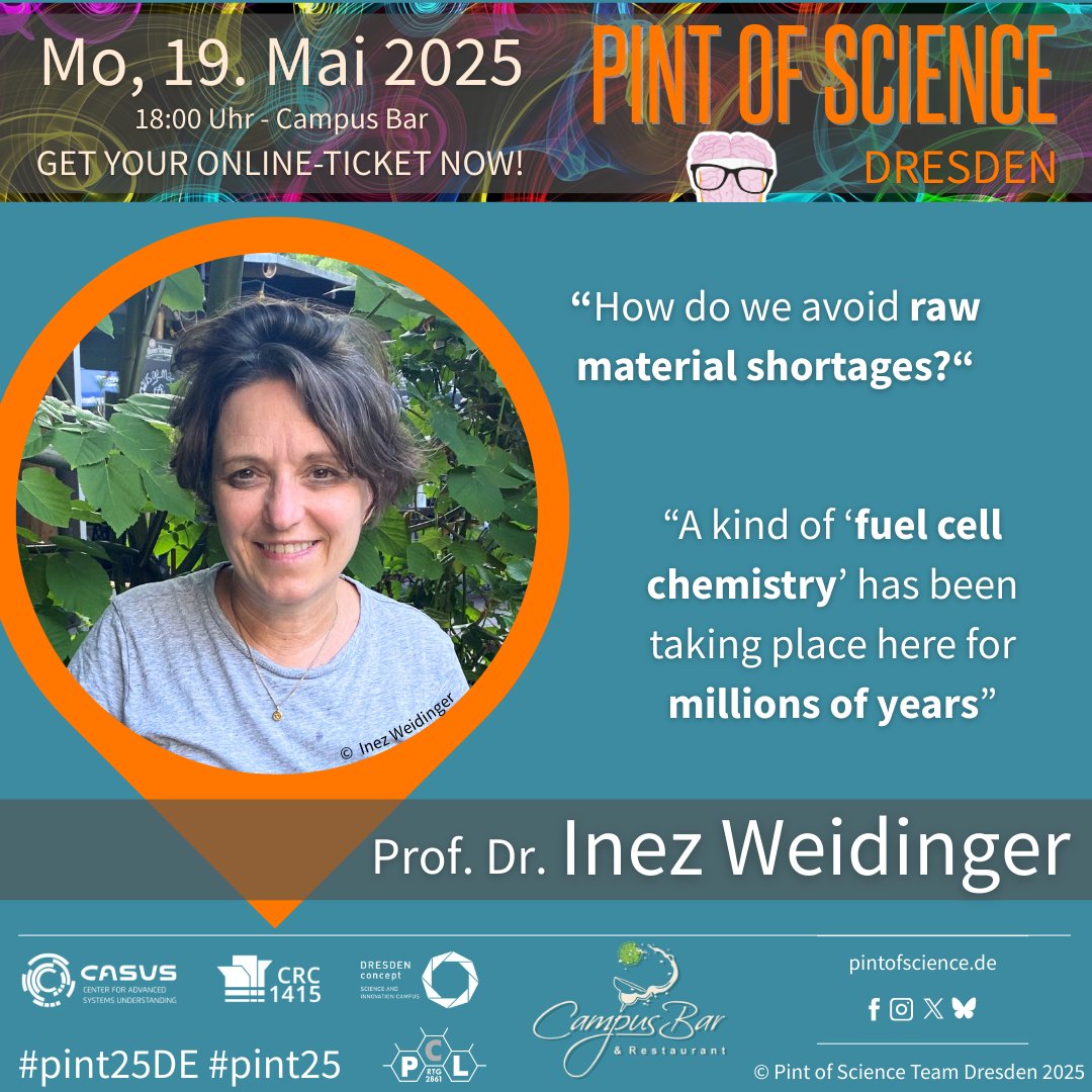 ioikonomou's tweet image. 1st Dresden Pint of Science
Day 1: 19/5/25 "Wired for the future"
Speakers: Inez Weidinger and Ivan Minev
Where: Campus Bar, Dresden
Don't forget to get your ticket!
pintofscience.de/event/wired-fo……
@CASUSscience @RTG_PCL @Crc1415 @DRESDEN_concept
#pint25DE #pint25 🍻