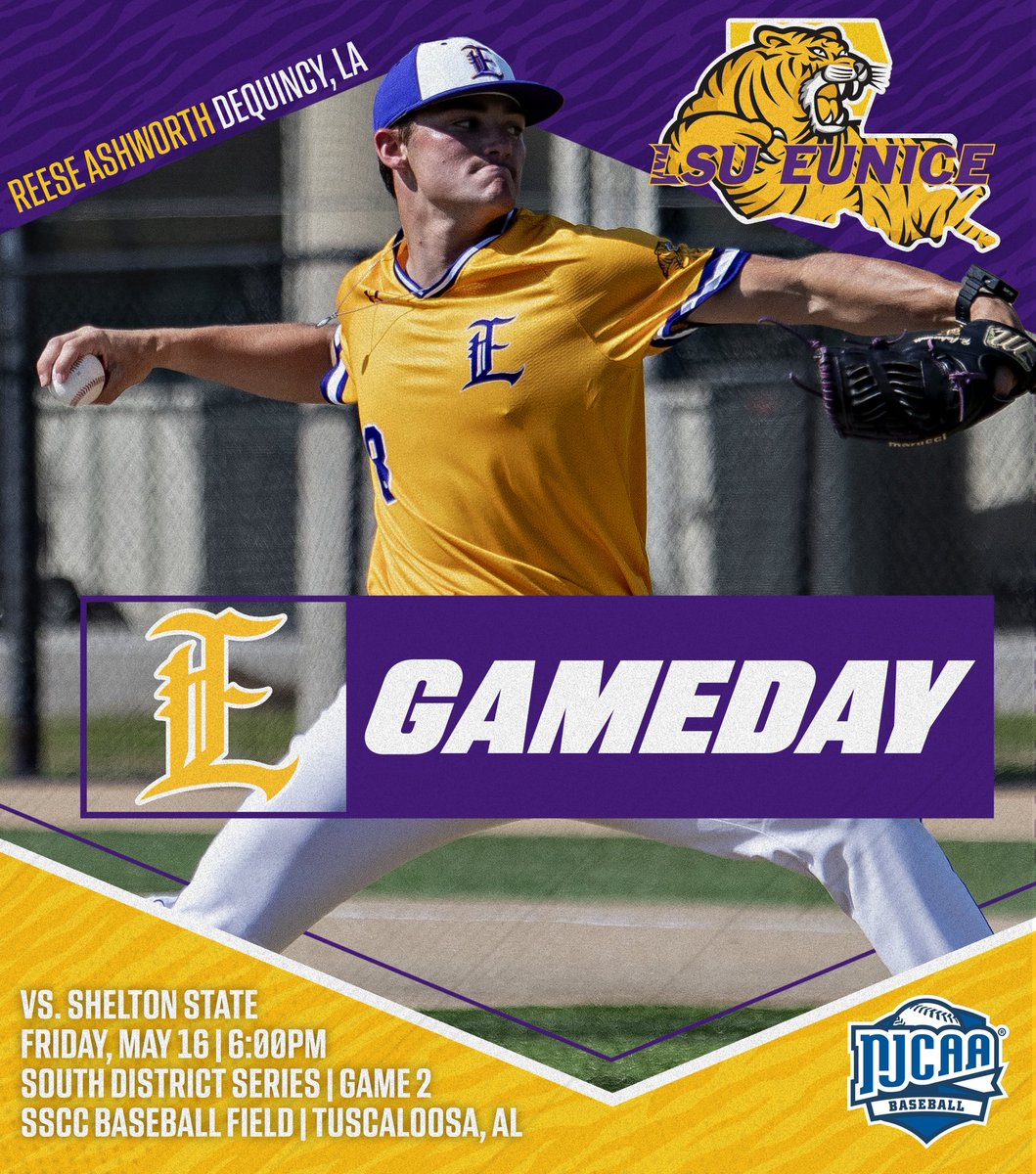 Sun's Up, Game On! LSU Eunice aims to rebound in the South District Championship in Game 2 against Shelton State.  The Bengals and Bucs get underway at 6:00PM from Tuscaloosa, watch on JockJive.

#DDCS
#GeauxBengals

Stream Link: youtube.com/watch?v=eXKrUG…