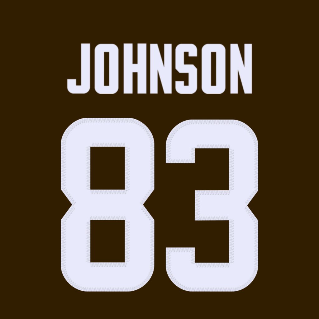 nfl_jersey_num's tweet image. Cleveland Browns WR Kisean Johnson (@JohnsonKisean) is wearing number 83. Last assigned to Ja'Seem Reed. #DawgPound