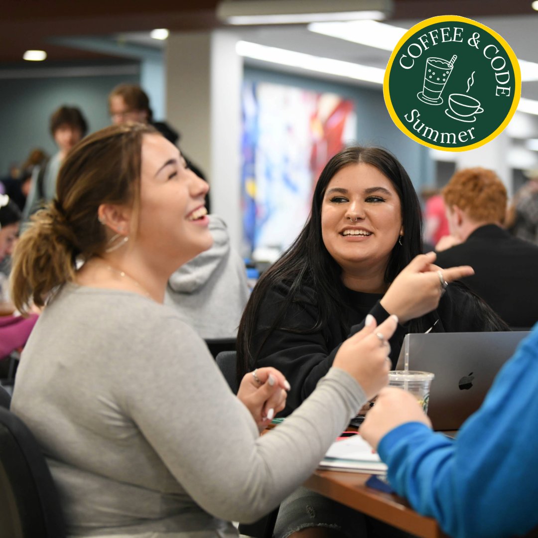 Staying local this summer? Join us for a summer Coffee and Code session on June 5, July 3, or August 7. Bring a mug and be ready to chat about all things code with your peers.

Learn more: uvm.libcal.com/calendar/chats…

#BurlingtonSummer #UVMSummer #UVMLibraries #Code