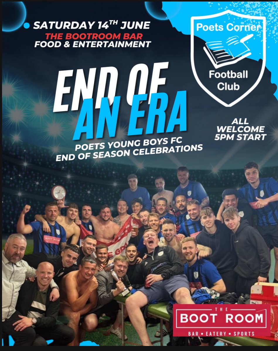 All Welcome.

<a href="/TheBootRoomBar1/">The Boot Room Bar</a> 
Saturday 14th June

Presentation from 5pm, Bar Open at 12pm.

💙🖤