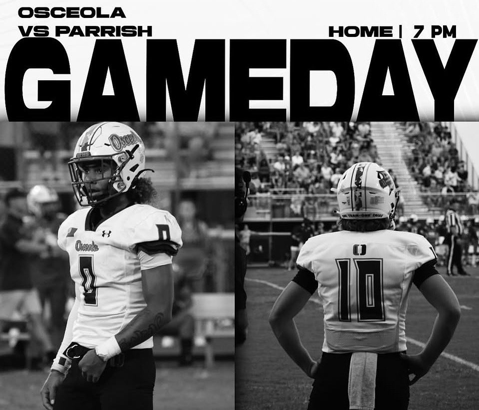 Osceola Fundamental High Football (@osceolafhs_fb) on Twitter photo Osceola fundamental high school versus Parrish community high school tonight at Warrior Stadium, 7 PM! 🧡💙#CWCW #OneTeamOneTribe Osceola fundamental high school versus Parrish community high school tonight at Warrior Stadium, 7 PM! 🧡💙#CWCW #OneTeamOneTribe