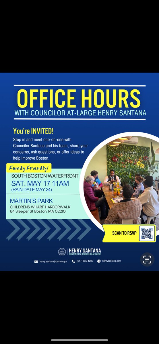 Councilor <a href="/ClrHenrySantana/">Henry Santana</a> in the neighborhood Saturday!