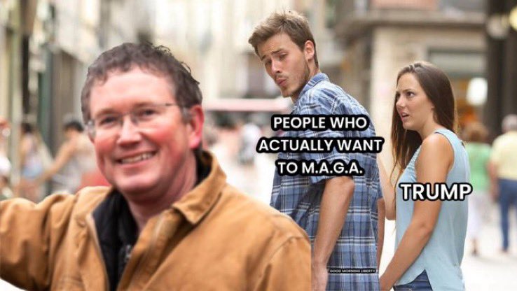 People who actually want to MAGA, support <a href="/RepThomasMassie/">Thomas Massie</a>.