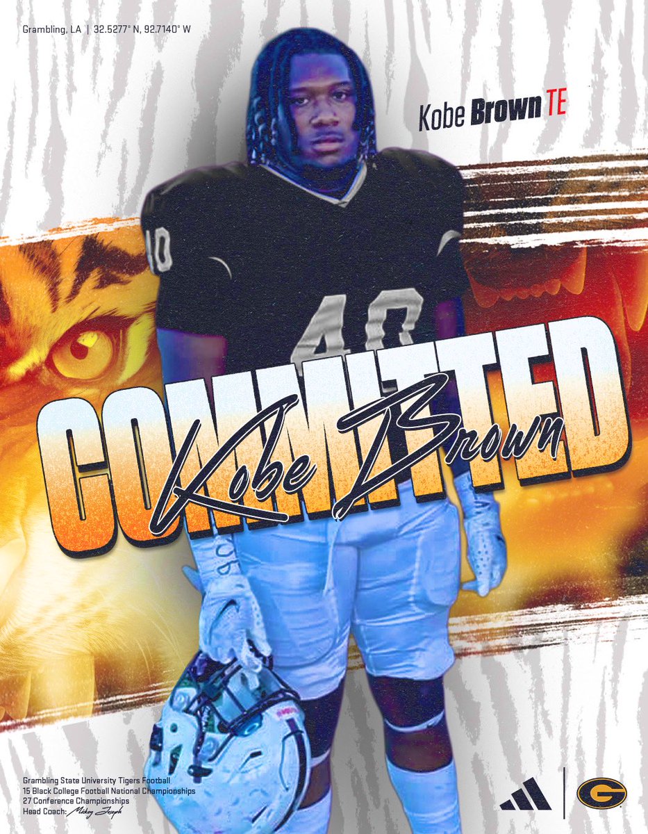 After great conversation with my family I’ve made my decision to MASTER IT on and off the field as a
G-MAN  #GramFam #Committed