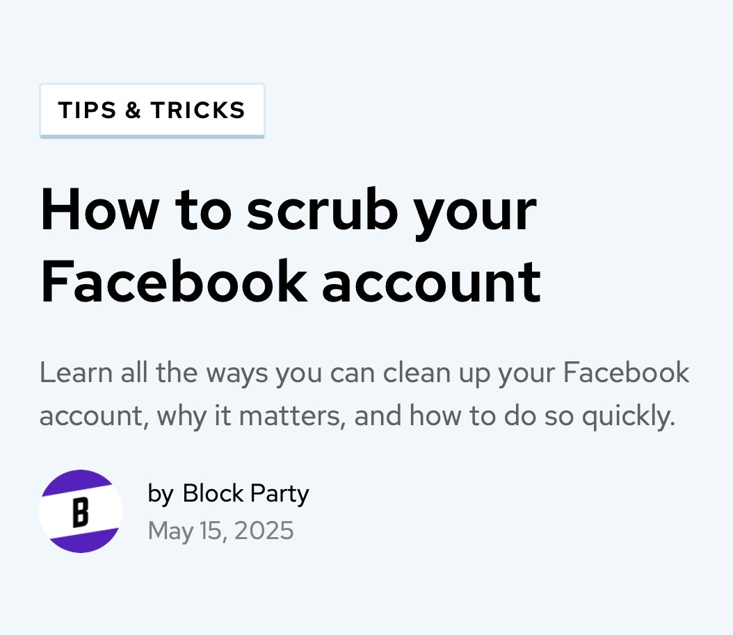In response to recent news about border searches and immigration crackdowns, we've introduced new Facebook automations to help you scrub your posts, chats, comments, reactions, page likes, interests and more in bulk.

Our latest blog covers what to clean up, why it matters, and
