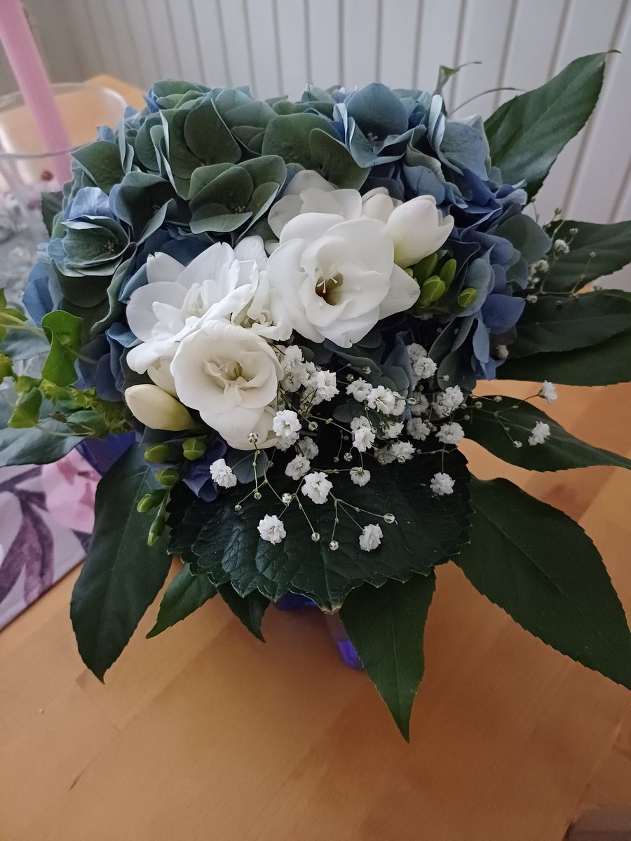 TiinaVisnen10's tweet image. Mukavaa viikonloppua 💙💙🤍🤍Puistokukasta kauneutta kotiin käyty hakemassa💙