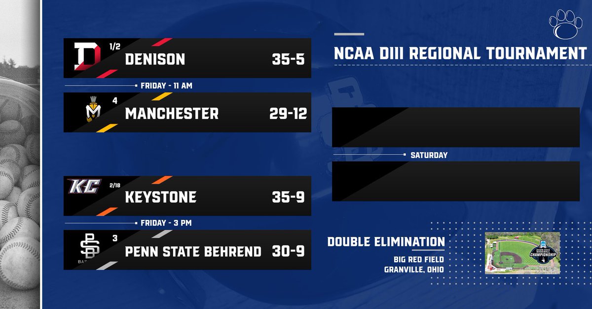 Postseason <a href="/BehrendBaseball/">Behrend Baseball</a> in Granville, Ohio❗️