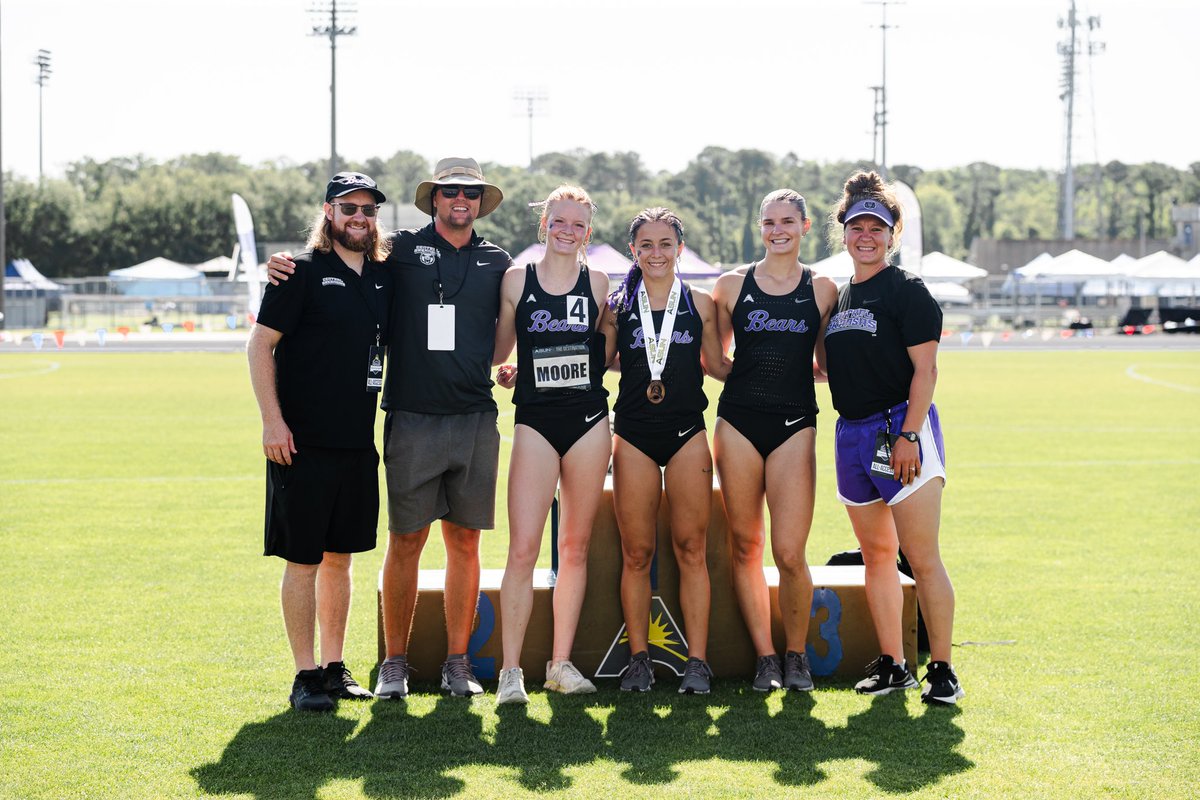UCAXCTF's tweet photo. Starting off day 2 with a medal! Madisyn Crandall finished in 3rd place in the Women’s Heptathlon!  Keirstin Moore finished right behind her in fourth. 

#BearClawsUp https://t.co/V2B7ZlZ45C