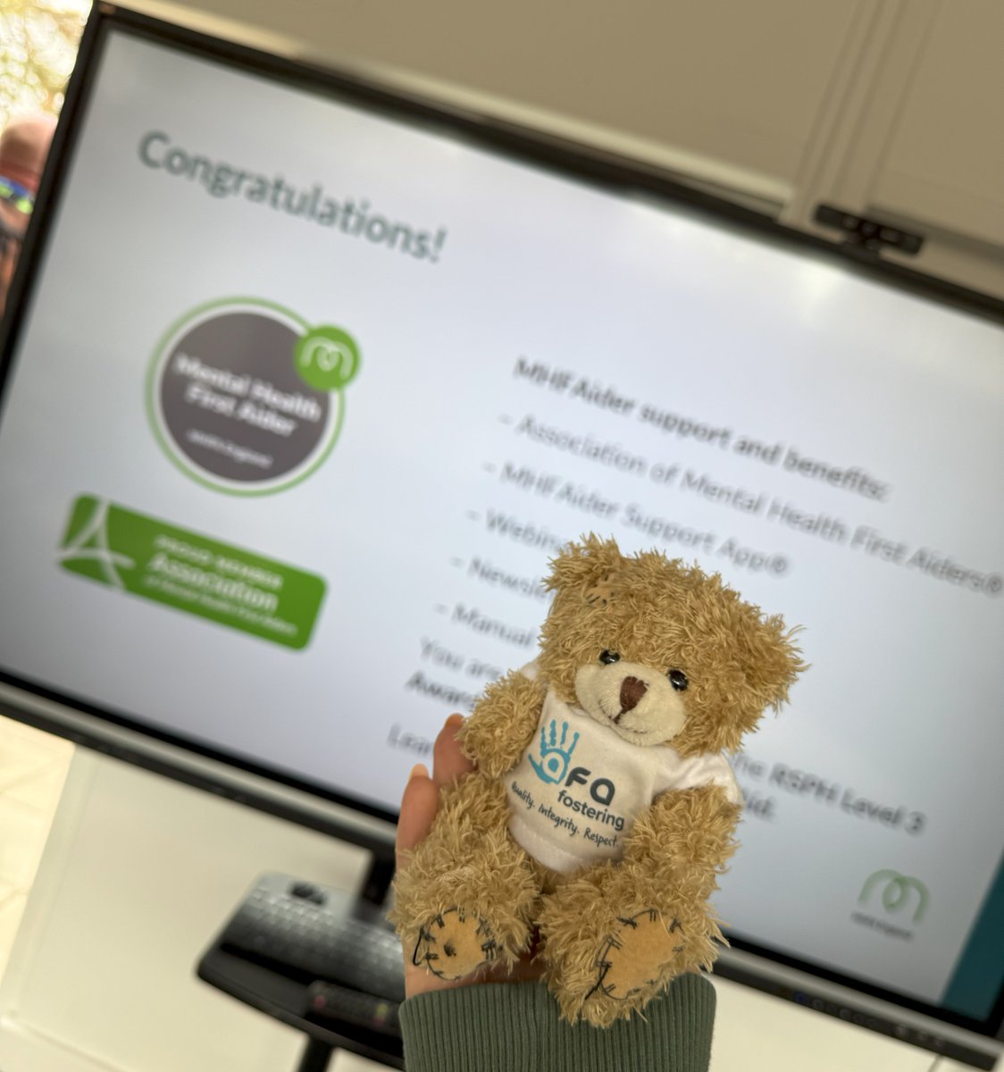 Our Children &amp; Young People Support Worker, Bethanie, has completed a Mental Health First Aid course with Norfolk &amp; Waveney Mind! This training helps us better support young people’s mental health &amp; well-being. Thank you, MIND! #MentalHealthMatters#FosteringSupport#WellbeingFirst