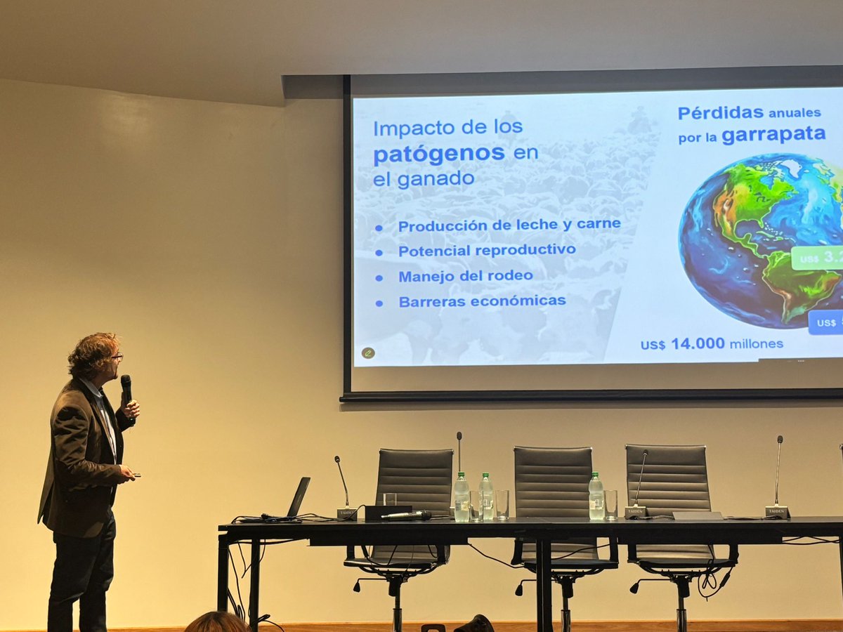 labplusuy's tweet image. 👉 Scaffold Biotech presentó en la Jornada Nacional de actualización sobre la situación actual de la garrapata, organizada por @fvetuy.