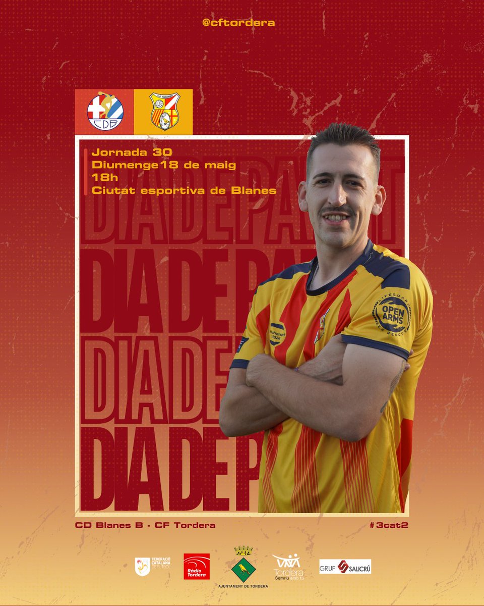 CFTordera's tweet photo. EL PLAY-OFF EN JOC.
A només una victòria d'aconseguir-ho. Necessitem el vostre suport. Un derbi majúscul per acabar la temporada regular.
Sempre endavant, Tordera!💛❤️
#CFtordera #tordera #3cat2 #futbolcat https://t.co/IeGjWlwbQ2