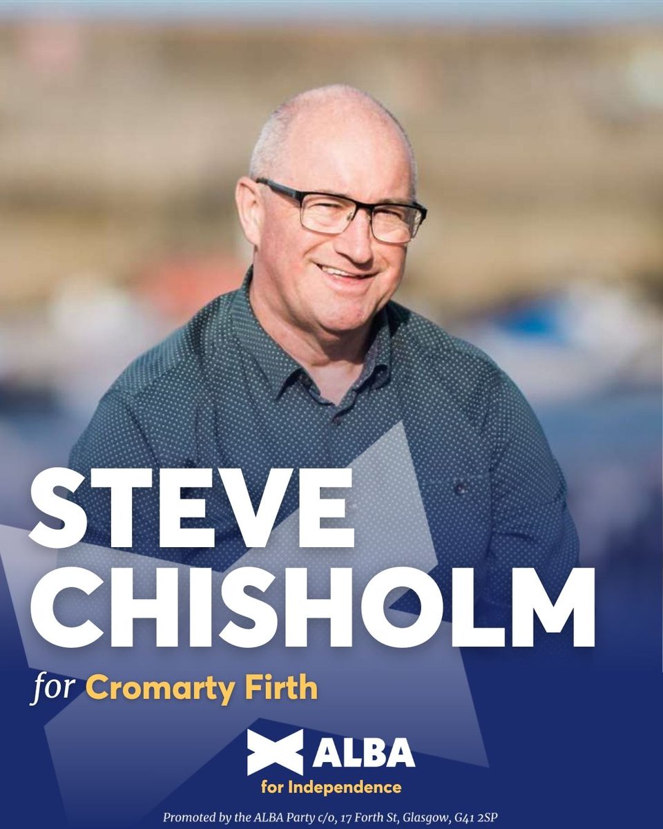 🗳️ After a ballot of local members, Steve Chisholm has been selected as the ALBA candidate for the Cromarty Firth by-election. 

#VoteALBA | #ALBAforIndependence