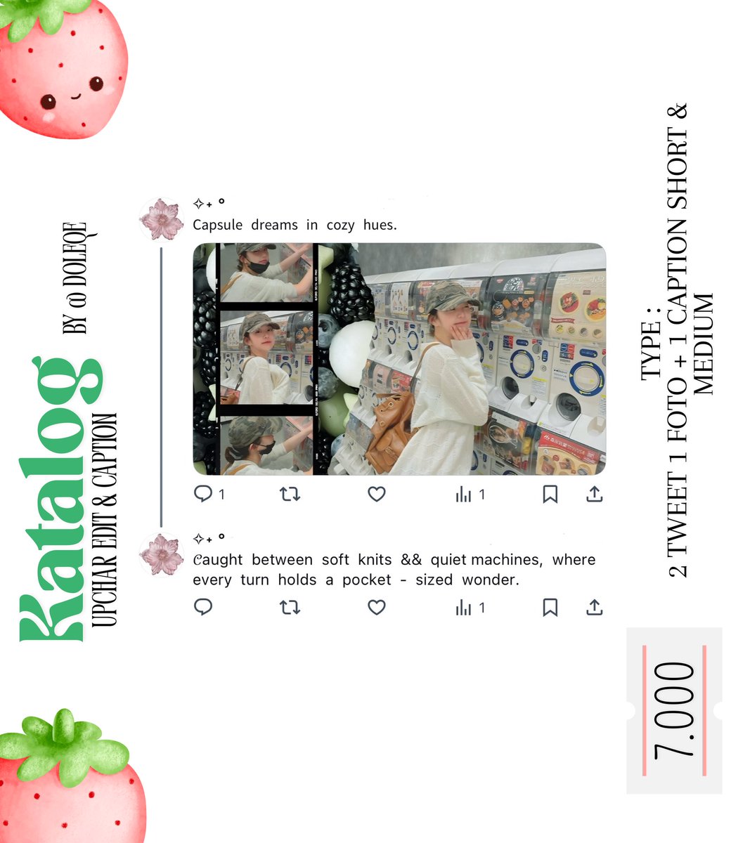 tsainlady's tweet image. Hallo, help RT/repost. 🩷
Aku open request upchar edit, contoh katalog ada disini, dan di channel tele untuk katalog lainnya &amp;amp; formnya yaaa! Pengerjaan 1-3 hari tergantung kesibukkan aku, bisa juga lebih cepat. Boleh langsung DM buat yang mau req!

( #zonaba #zonauang )