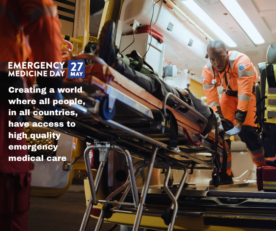 🚑 Emergency Medicine Day – 27 May
Everyone, everywhere deserves access to high-quality emergency care.
Today, we honour the heroes who make it possible. 🌍❤️

#EmergencyMedicineDay #EMDay2025 #EmergencyCare